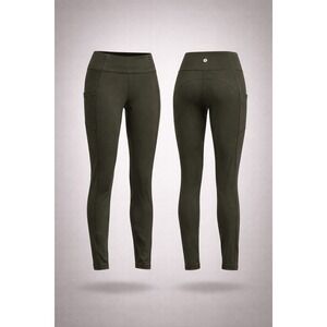 Lululemon All the Right Places High Rise Leggings Olive Green Size 4 Pockets